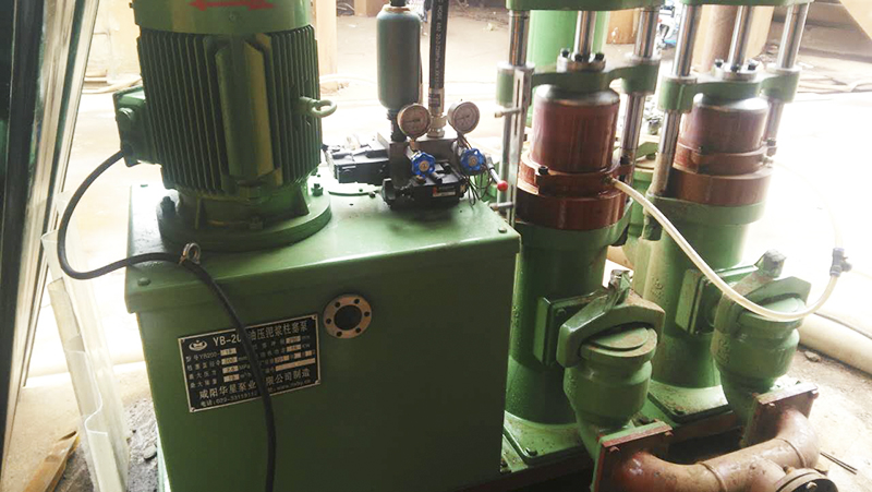 YB200陶瓷柱塞泵(bèng)印染行業使(shi)用現場圖