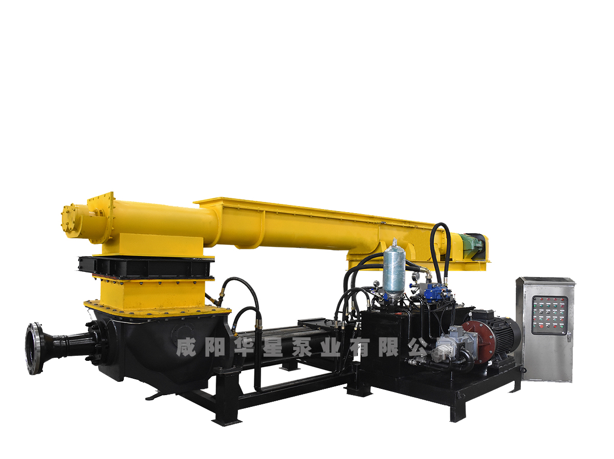 華星粘稠(chou)物料輸送泵現(xian)場工作視頻